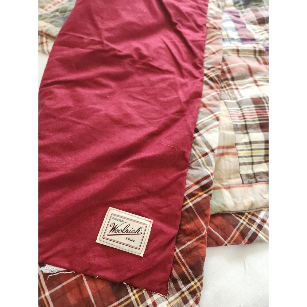 Woolrich Home Plaid Patchwork Quilted Standard Shams Set Of 2 - Picture 3 of 6